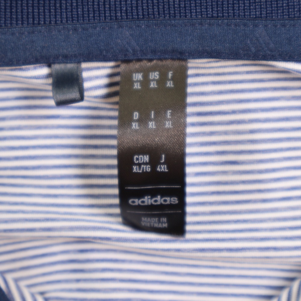 Adidas Mens XL Blue White Striped 125th US Open Oakmont Golf Polo Shirt - Picture 7 of 8